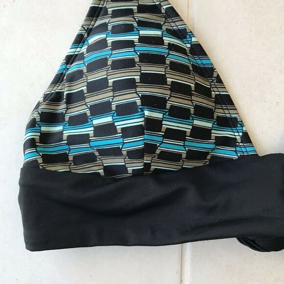 Perry Ellis Print Padded Triangle Bikini Set - Picture 3 of 11